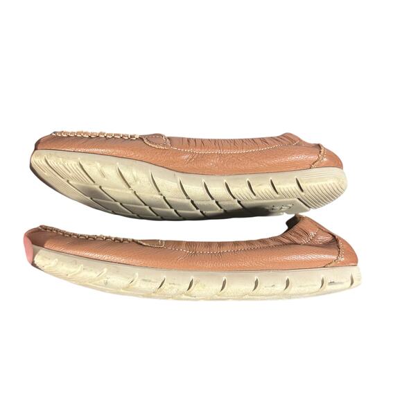 SAS Loafers Sz 8.5 Brown Leather Moccasin Comfort Walking Flats Casual Shoes USA - Picture 8 of 9